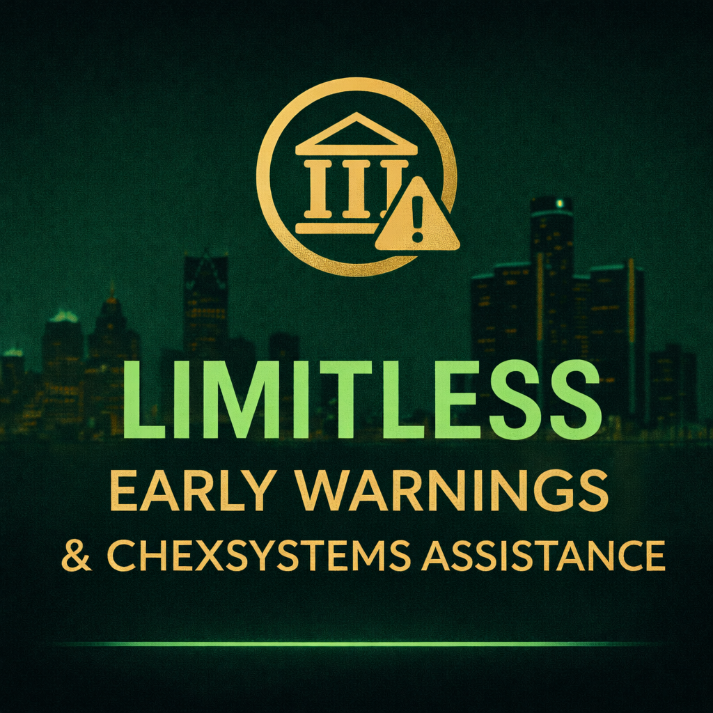 Limitless Early Warnings and ChexSystems Assistance™